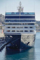 Luxury Azamara cruiseship cruise ship liner Journey Quest Pursuit Onward in port of Dubrovnik,...