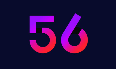 56 New Gradient Orange Modern Logo