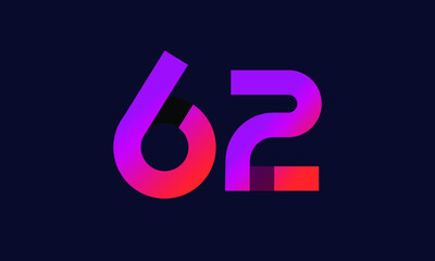 62 New Gradient Orange Modern Logo