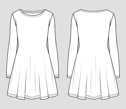 skater dress template Mini Pro Leotard Pattern 100-M000