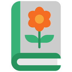 garden book flat icon