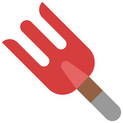 garden fork flat icon