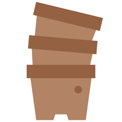 potted flat icon