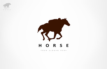 Fototapeta premium Horse logo vector. Animal vector design.