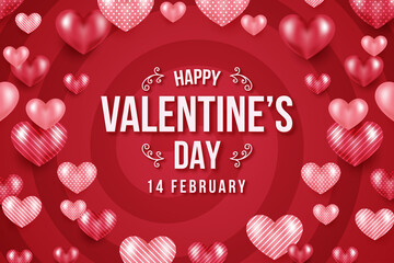 Naklejka premium Valentine's day sale banner template Premium Vector