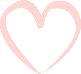 Heart icon hand drawn sketch