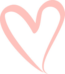 Heart icon hand drawn sketch