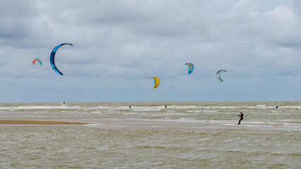Kitesurf, Saint Br&eacute;vin les pins, France