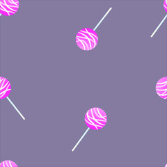 Vector graphics. seamless pattern. Wrapping paper. Background. Cake on a stick. Postcard. Celebration.
