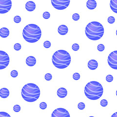 Vector graphics. seamless pattern. Circles with design on a white background. Wrapping paper. Background.
Cover.