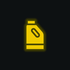 Bleach yellow glowing neon icon