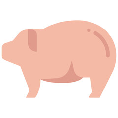 pig flat icon