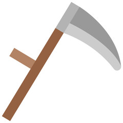 scythe flat icon