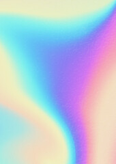 Multicolored bright background with iridescent tints of color. Holographic effect, color gradient transitions.