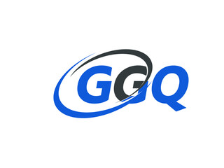 GGQ letter creative modern elegant swoosh logo design
