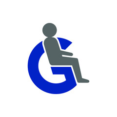 G Disabilities Logo can be used for company, icon, and others.