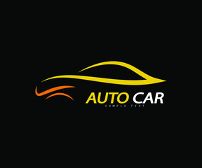 Obraz na płótnie Canvas Abstract car logo sign. Automotive company symbol. Auto shop. Vector illustration