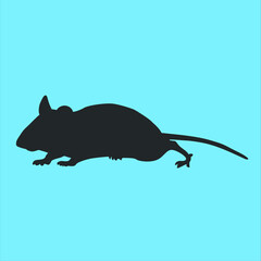 Mouse Animal Silhouette Vector