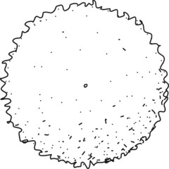 Tree plan hand drawn sketch icon top