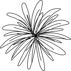 Fototapeta premium Tree plan hand drawn sketch icon top