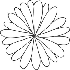 Tree plan hand drawn sketch icon top