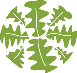 Tree plan hand drawn sketch icon top