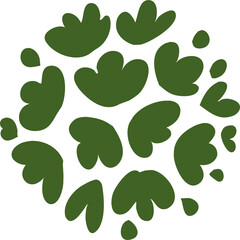 Tree plan hand drawn sketch icon top