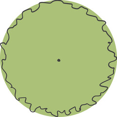 Tree plan hand drawn sketch icon top