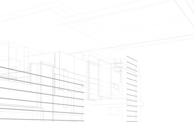 architectural sketch of a house 
background
