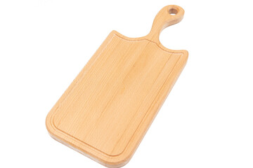 Wooden Cutting board isolated above white background