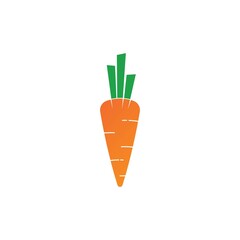 Creative and modern sweet carrot for fruit, vegetable and restaurant logo design vector editable on white background