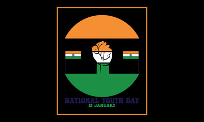 National Youth Day Vector Illustration. 