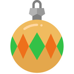 christmas ball flat icon © supanut