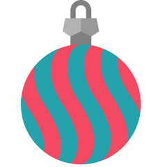christmas ball flat icon
