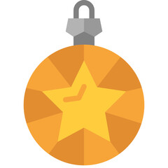 christmas ball flat icon