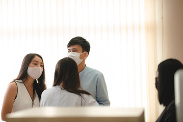 medical activity in hospital, professional doctor person talking with team or patient together