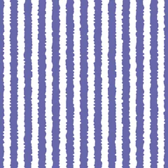 Foto op Plexiglas Very peri Kleur van jaar 2022 naadloos zeer peri gestreept patroon, vectorillustratie. Artistiek patroon met verticale violette lijnen op witte achtergrond. Abstracte achtergrond voor plakboek, print en web