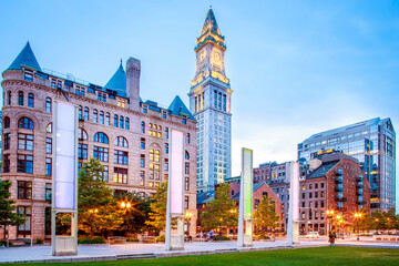 Fototapeta na wymiar The historic architecture of Boston in Massachusetts, USA.