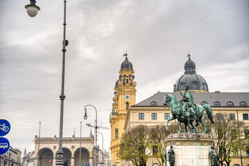 Fototapeta na wymiar Munich landmarks, HDR Image