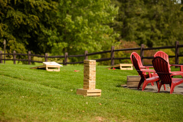 Giant Jenga Game Puzzle, Outdoor Yard Games