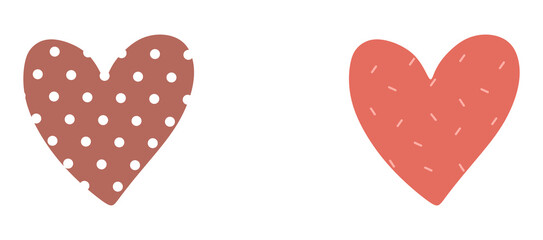 Heart decorated with circles great for Valentine's Day, March 8, wedding