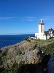 Fototapeta na wymiar Lighthouse Cap Spartel Tangier Morocco