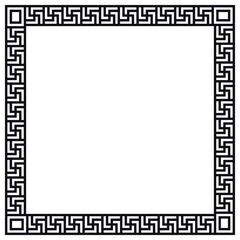 Greek frame on a white background, vector