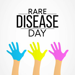 Fototapeta premium Rare Disease Day is observed every year on the last day of February to raise awareness for rare diseases and improve access to treatment and medical representation. Vector illustration.