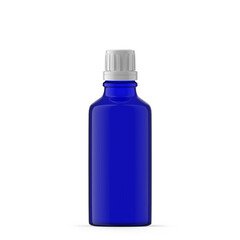 50ml 1 oz blue glass essential oil bottle