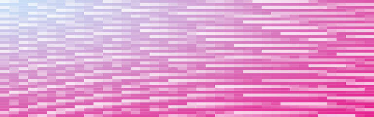 Abstract pink and blue lines mosaic banner background. Vector illustration.