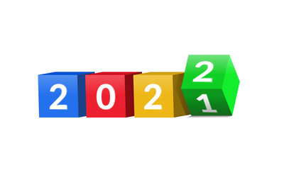 cube color   flipping, change from 2021 to 2022.