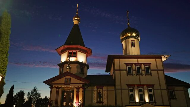 Orthodox Narva church. Icon of Our Lady Church.