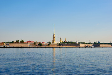 View of Zayachy island in Saint Petersburg