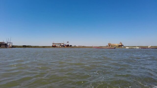 Boat trip in the Mesopotamian / Iraqi Marshes with the so called Marsh Arabs (Ma'dan)